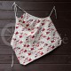 Colourful half-linen kitchen apron "Fox"